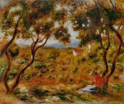 Die Weinberge in Cagnes von Pierre Auguste Renoir